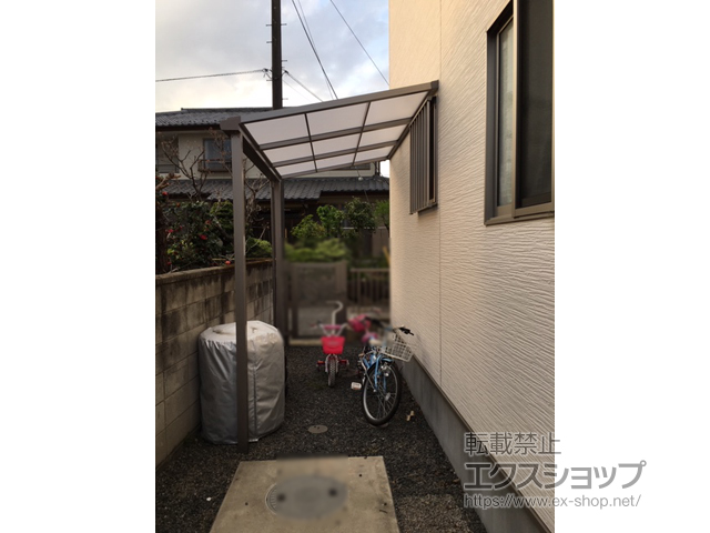 群馬県高崎市ののテラス屋根 スピーネ F型 テラスタイプ 単体 積雪〜20cm対応 施工例