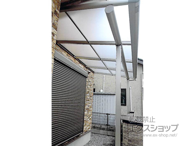 香川県高松市ののテラス屋根 ヴェクターテラス F型 テラスタイプ 単体 積雪〜20cm対応 施工例