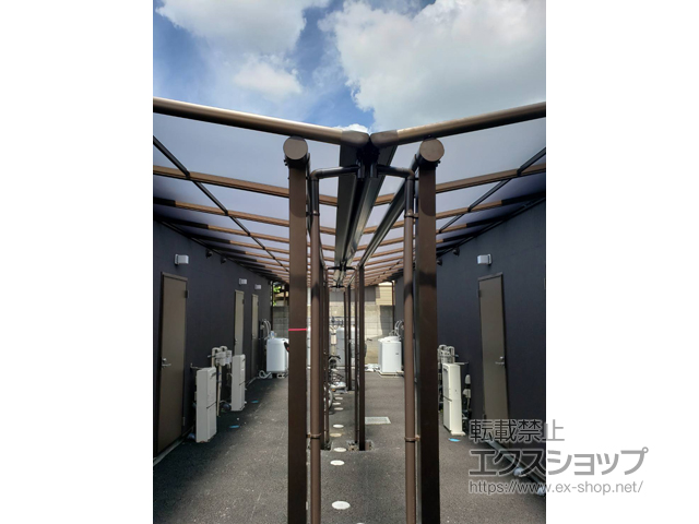 千葉県千葉市ののテラス屋根 ヴェクターテラス F型 テラスタイプ 単体 積雪〜20cm対応 施工例