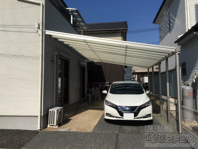 岡山県岡山市ののテラス屋根 ヴェクターテラス F型 ビッグサイズ 連棟 積雪〜20cm対応 施工例