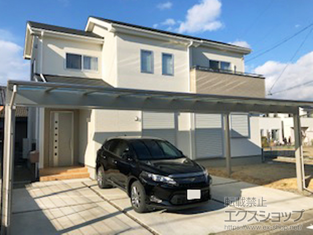 愛知県江南市ののカーポート エフルージュ トリプル 積雪〜20cm対応 施工例