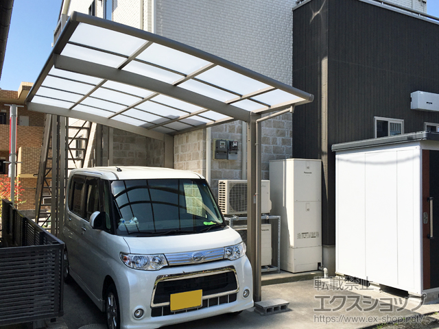 鹿児島県鹿児島市ののカーポート ネスカR (ラウンドスタイル) 積雪〜20cm対応 施工例