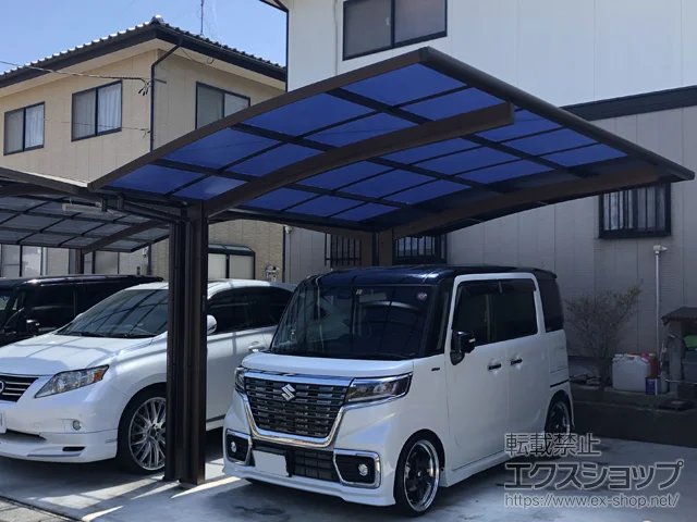 福島県須賀川市のValue Selectのカーポート プレシオスポート 積雪～20cm対応 施工例