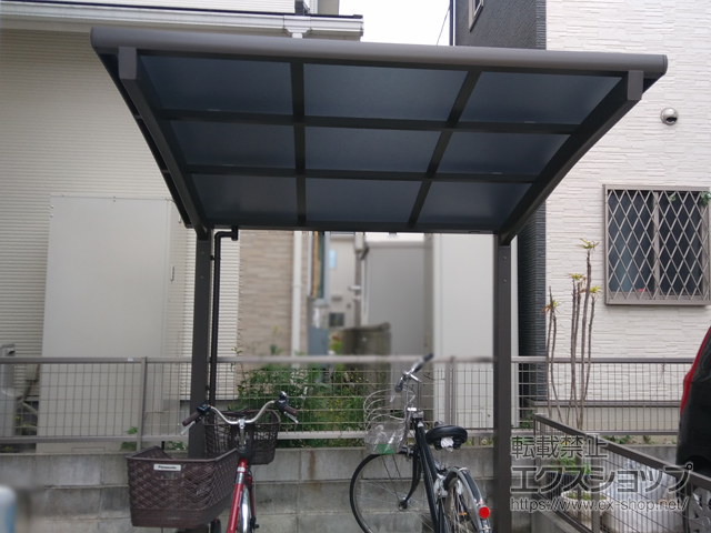 福岡県那珂川市ののサイクルポート・駐輪場 ネスカRミニ (ラウンドスタイル) 積雪〜20cm対応 施工例