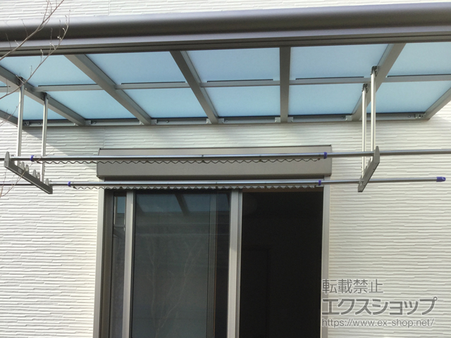 東京都八王子市ののバルコニー・ベランダ屋根 ヴェクターテラス F型 1500 テラスタイプ 単体　積雪〜50cm対応 施工例