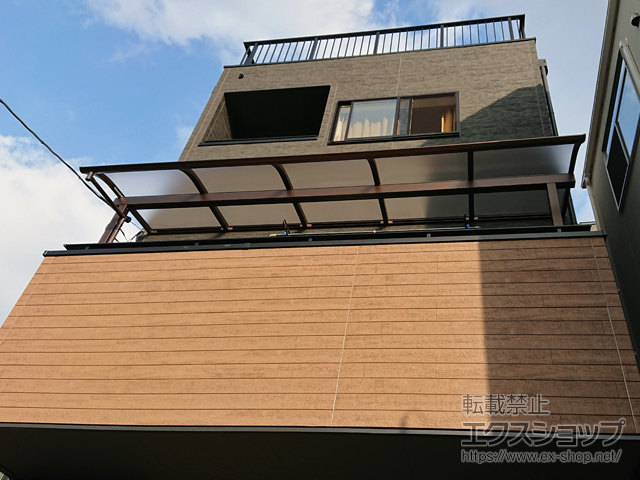 埼玉県所沢市ののバルコニー・ベランダ屋根 ヴェクターテラス R型 屋根タイプ 単体 積雪〜20cm対応 施工例