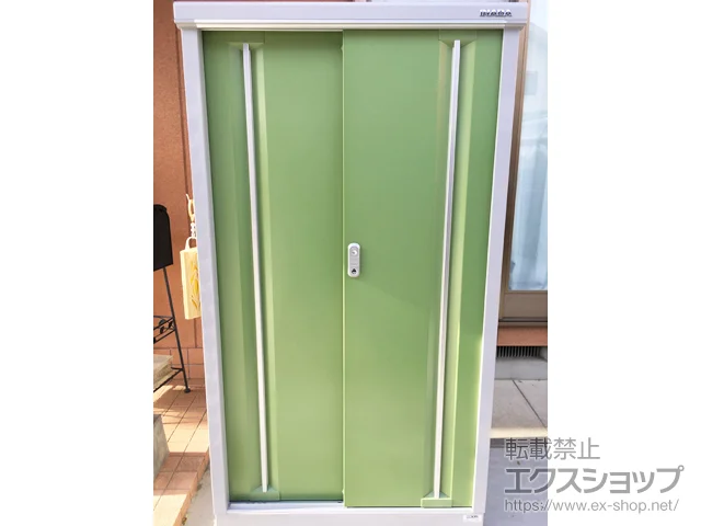 山梨県甲府市のイナバの物置・収納・屋外倉庫 シンプリー 一般型 900×615×1603 MJX-096D-P-LG 施工例