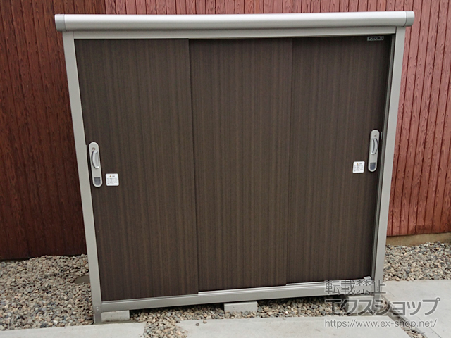 岐阜県岐阜市のの物置・屋外倉庫 エスモ 一般型 1650×750×1501 ESE-1607E-DW 施工例