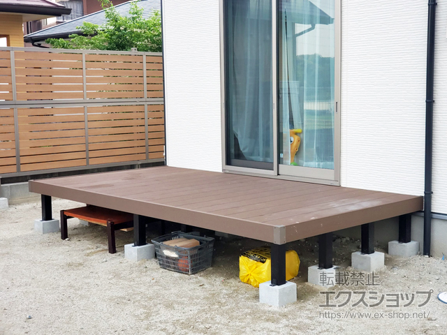 福岡県筑紫野市ののウッドデッキ リウッドデッキ 200 施工例