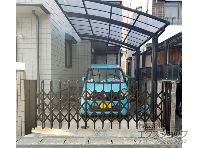 愛知県北名古屋市ののカーゲート エアリーナII ノンキャスター 片開きタイプ 34S 施工例