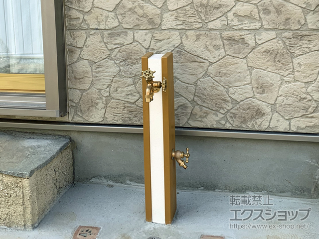 埼玉県さいたま市のの立水栓・ガーデンシンク 立水栓 ガーデンパン ウッド 施工例