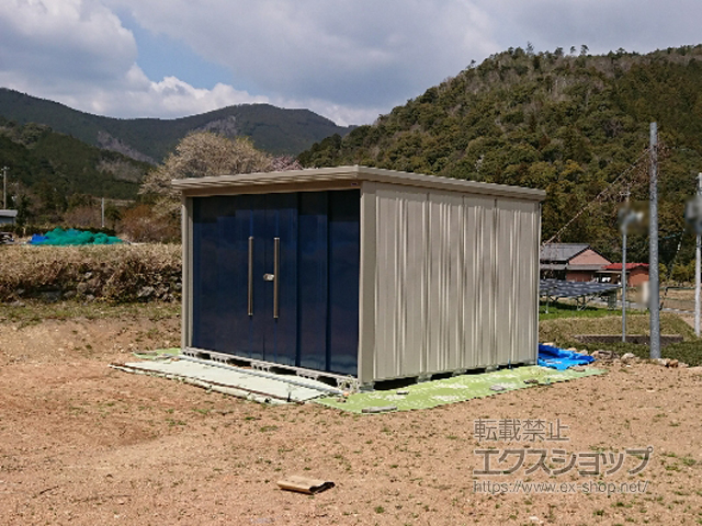 三重県多気郡大台町のの物置・屋外倉庫 Mr.ストックマンダンディ 一般型 3600×2622×2110（ND-3626） ND-3626-DB 施工例
