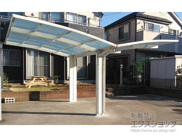 千葉県野田市ののカーポート レイナポートグラン Y合掌　積雪〜20cm対応 施工例