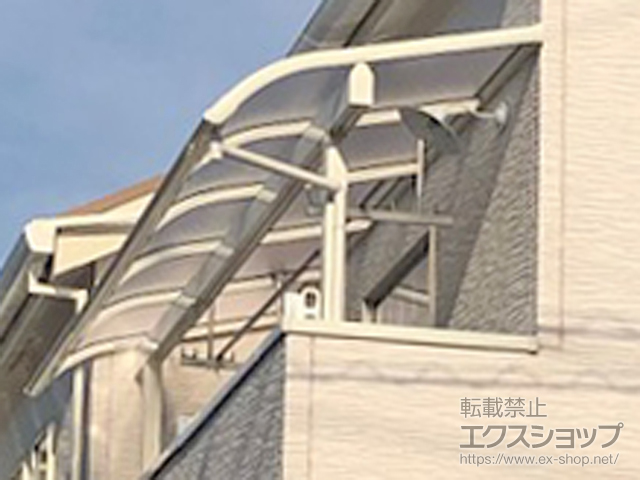 埼玉県草加市ののバルコニー・ベランダ屋根 ヴェクターテラス R型 屋根タイプ 単体 積雪〜20cm対応 施工例