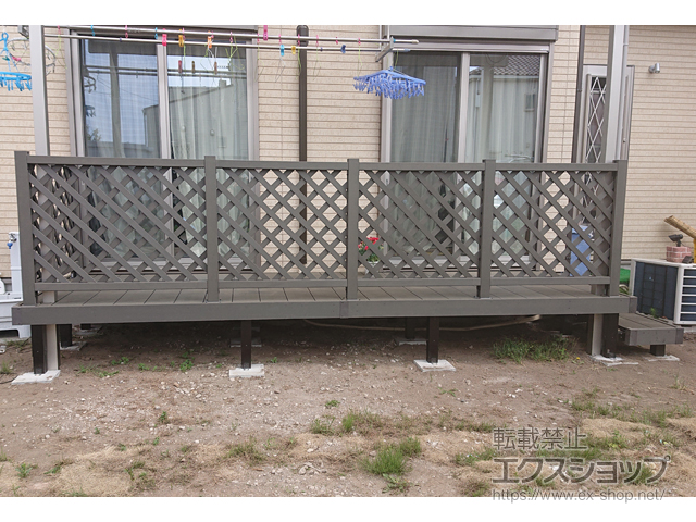 群馬県高崎市ののウッドデッキ リウッドデッキ 200 施工例