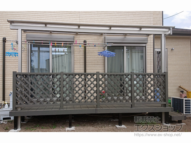 群馬県高崎市ののテラス屋根 ヴェクターテラス F型 テラスタイプ 単体 積雪〜20cm対応 施工例