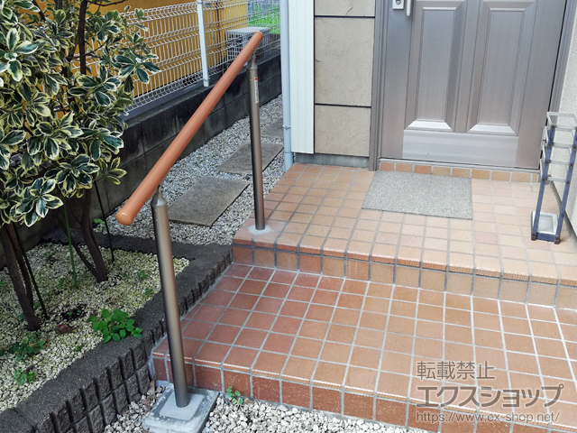 東京都小平市ののフェンス・柵 グリップライン 歩行補助手すり トップビーム1段仕様 施工例