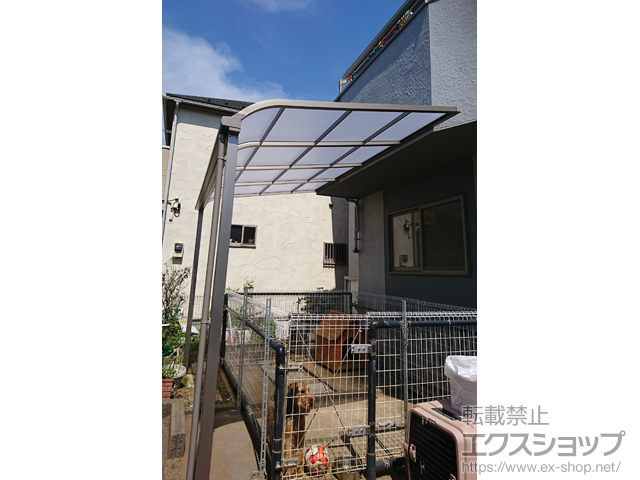 東京都三鷹市ののテラス屋根 スピーネ R型 テラスタイプ 単体 積雪〜20cm対応 施工例