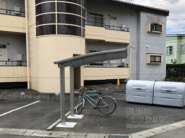 岩手県盛岡市ののサイクルポート・駐輪場 プレシオスポート ミニ 積雪〜20cm対応 施工例