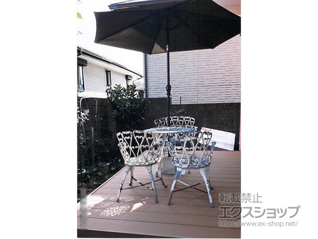 福岡県小郡市ののウッドデッキ リウッドデッキ 200 施工例