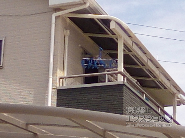 宮城県仙台市ののバルコニー・ベランダ屋根 ヴェクターテラス R型 屋根タイプ 単体 積雪〜20cm対応 施工例