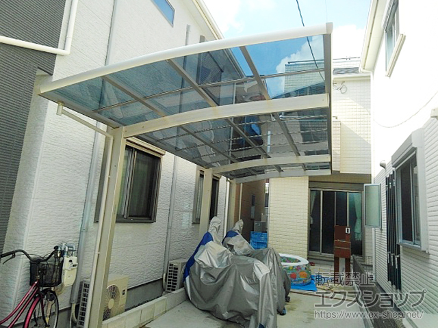 大阪府茨木市ののカーポート レイナポートグラン 延長　積雪〜20cm対応 施工例