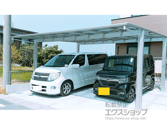 岐阜県各務原市ののカーポート エフルージュ ツイン 積雪〜20cm対応 施工例