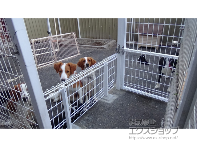 愛知県瀬戸市のの門扉 メッシュフェンスG10 門扉 片開き 柱使用 施工例