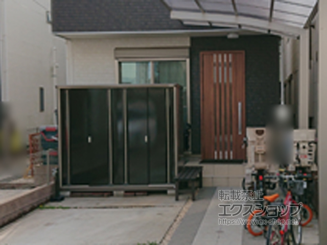 東京都江戸川区のの物置・屋外倉庫 ナイソーシスター　2160×920×1903 KMW-219E-P 施工例