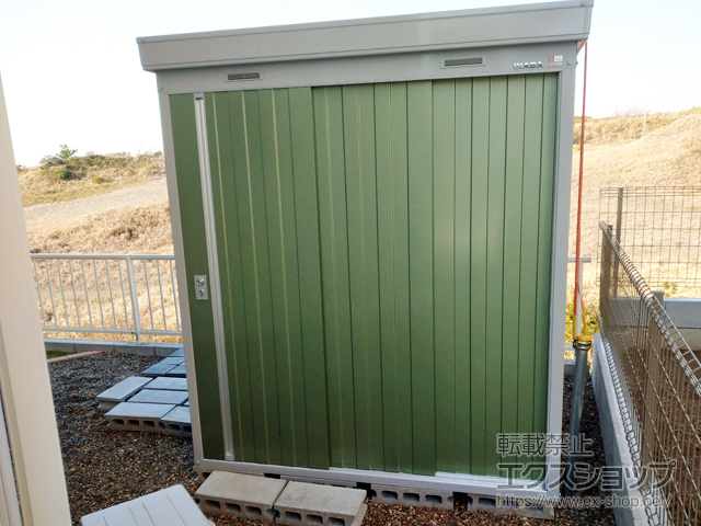千葉県富津市のの物置・屋外倉庫 ネクスタ 一般型 1790×1790×2020 ＮＸＮ-32Ｓ-ＯＧ 施工例