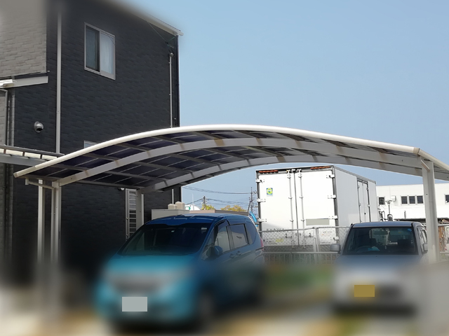 山口県下関市ののカーポート レイナツインポートグラン　積雪〜20cm対応 施工例
