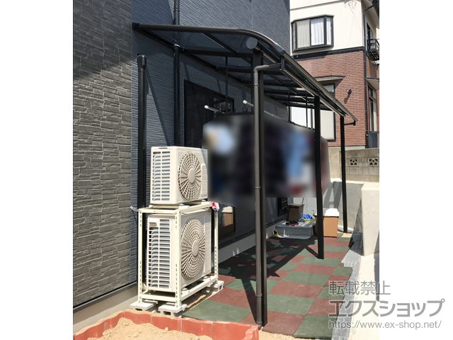 島根県松江市ののテラス屋根 ヴェクターテラス R型 テラスタイプ 連棟 積雪〜20cm対応 施工例