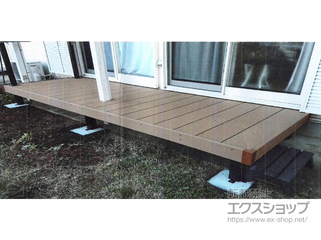 神奈川県横浜市ののウッドデッキ マージウッドデッキ 施工例