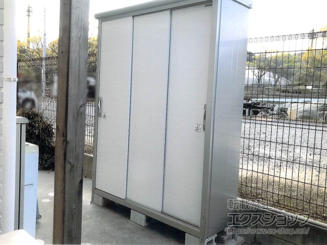 愛知県豊川市のの物置・屋外倉庫 エスモ 一般型 1497×520×1959（ESE-1505A） ESE-1505A-PW 施工例