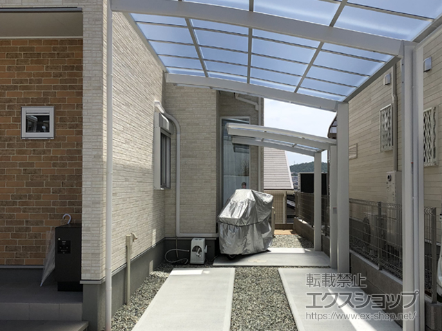 兵庫県川西市ののサイクルポート・駐輪場 ネスカRミニ (ラウンドスタイル) 積雪〜20cm対応 施工例