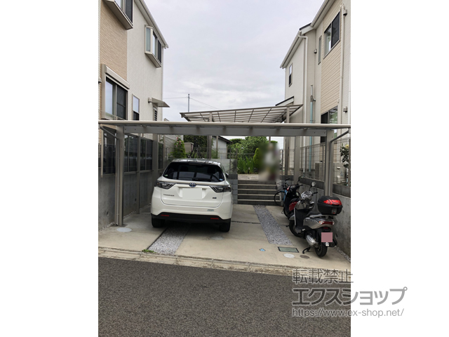 神奈川県大和市ののカーポート エフルージュ ツイン 積雪〜20cm対応 施工例