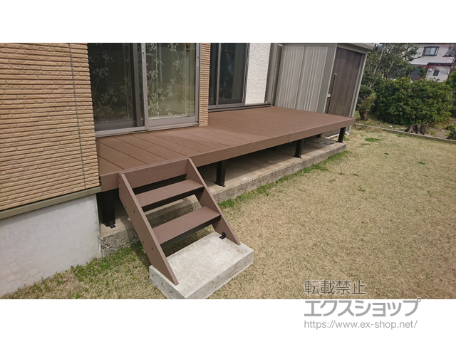 石川県白山市ののウッドデッキ リウッドデッキ 200 施工例