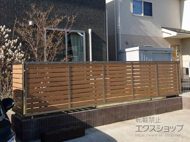 宮城県宮城郡利府町ののフェンス・柵 セレビューフェンス RP3型 自在柱式 施工例