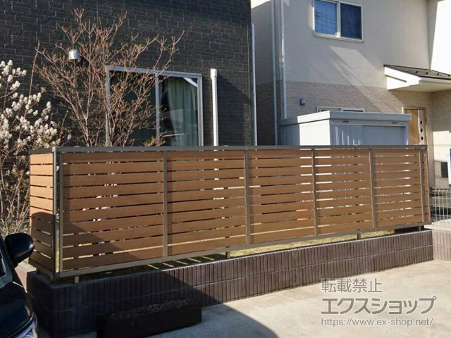 宮城県宮城郡利府町のLIXIL(リクシル)のフェンス・柵・塀 セレビューフェンス RP3型 自在柱式 施工例