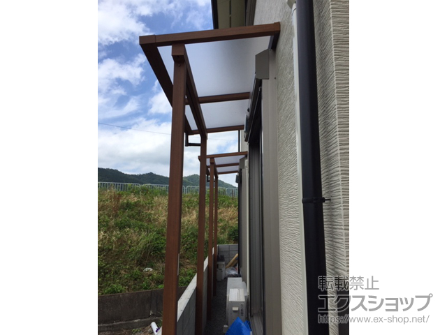 京都府京都市ののテラス屋根 サザンテラス (フレーム仕様) テラスタイプ 単体 積雪〜20cm対応 施工例