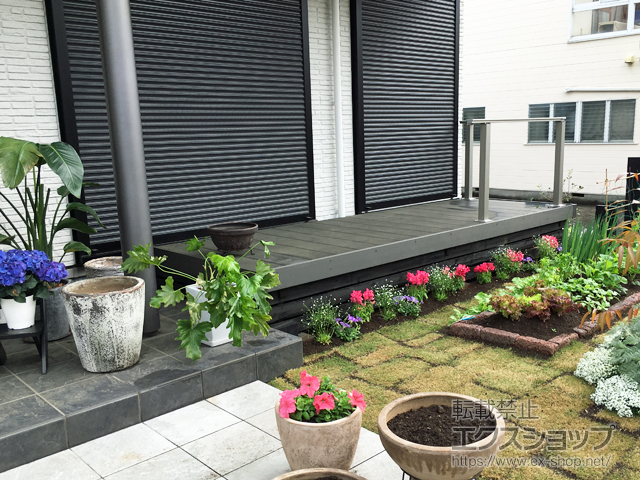 神奈川県小田原市ののウッドデッキ リウッドデッキ 200 施工例