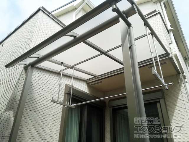 埼玉県草加市ののテラス屋根 ヴェクターテラス R型 テラスタイプ 単体 積雪〜20cm対応 施工例