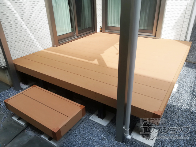 埼玉県草加市ののウッドデッキ リウッドデッキ 200 施工例