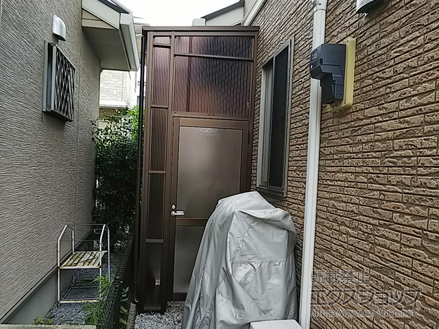 栃木県小山市ののストックヤード ストックヤードII 片側ドア付きタイプ 積雪〜20cm対応 施工例