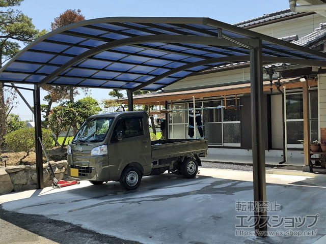 熊本県八代市ののカーポート レイナツインポートグラン　積雪〜20cm対応 施工例