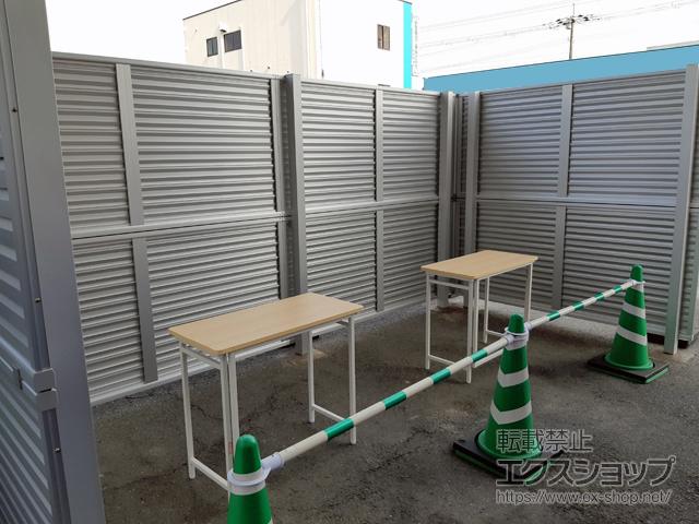 奈良県大和郡山市ののフェンス・柵 ミエーネフェンス 目隠しルーバータイプ 自由柱施工 施工例