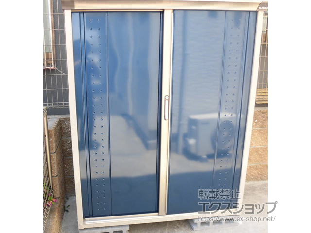 大阪府東大阪市のの物置・屋外倉庫 グランプレステージジャンプ 1304×650×1600（GP-136B-F） GP-136B-F-DB 施工例