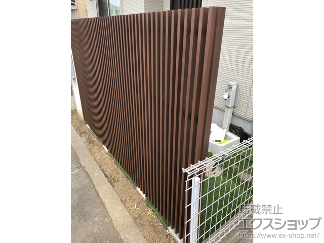 東京都日野市ののフェンス・柵 ラインスタイル Mタイプ 隙間30mm 施工例