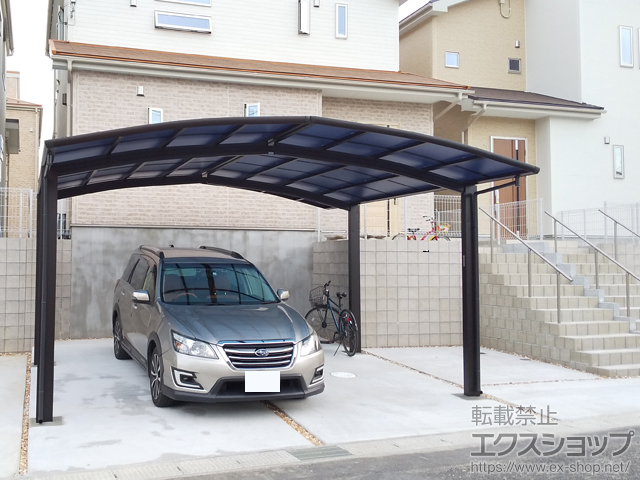 千葉県木更津市ののカーポート レイナポートグラン M合掌　積雪〜20cm対応 施工例