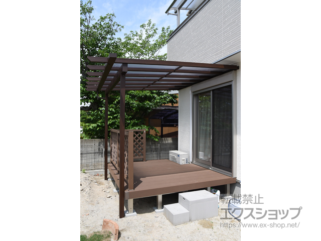 福岡県福岡市ののウッドデッキ リウッドデッキ 200 施工例